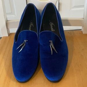 Amalfi Men's Blue Velvet Loafers